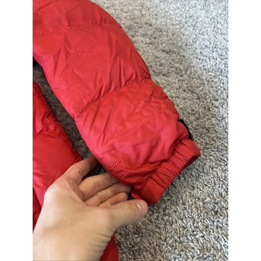 Men's The North Face Red Black Puffer Jacket 700 Fill Down Nupste Coat Large L